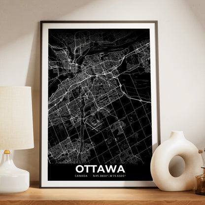 Ottawa Elegant Map Poster