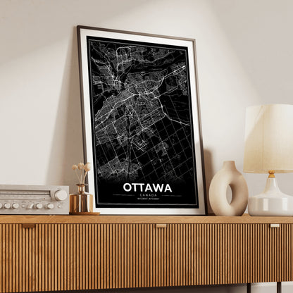 Ottawa Modern Map Poster