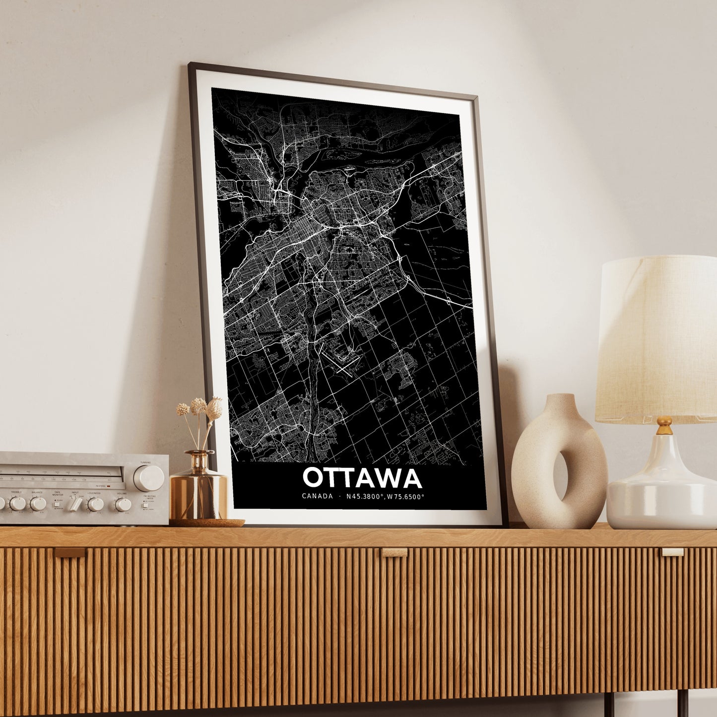 Ottawa Elegant Map Poster
