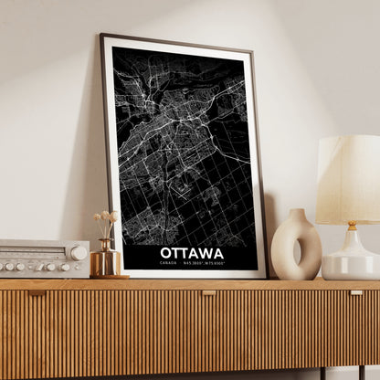 Ottawa Elegant Map Poster