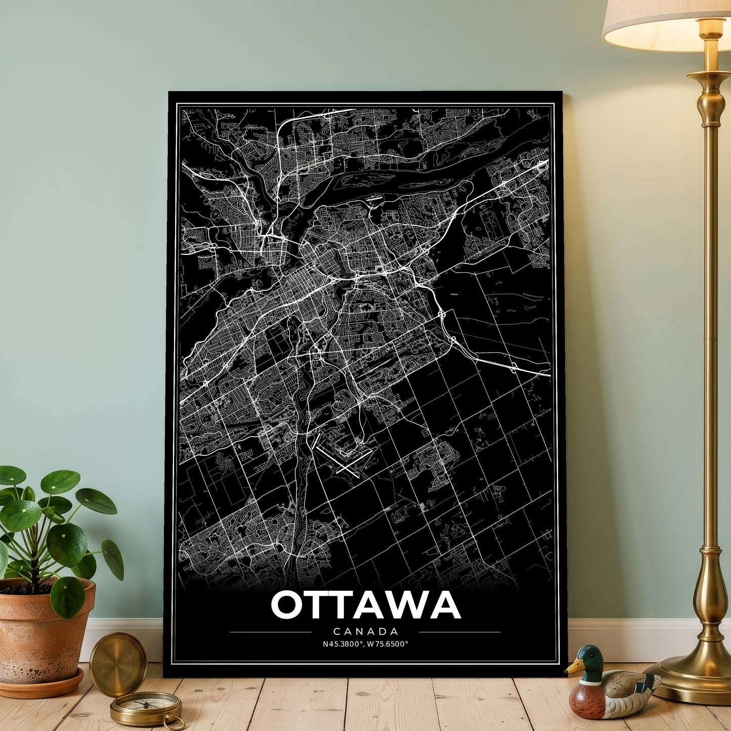 Ottawa Modern Map Poster