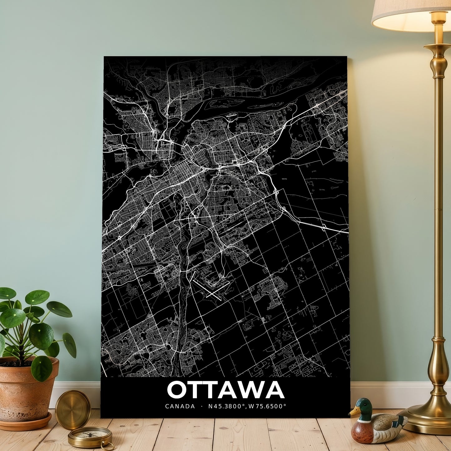 Ottawa Elegant Map Poster