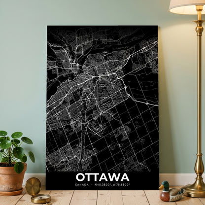 Ottawa Elegant Map Poster