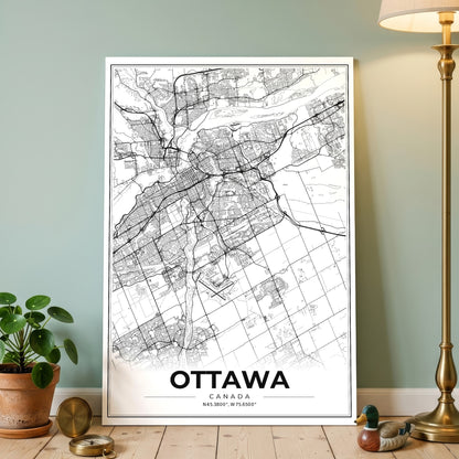 Ottawa Modern Map Poster