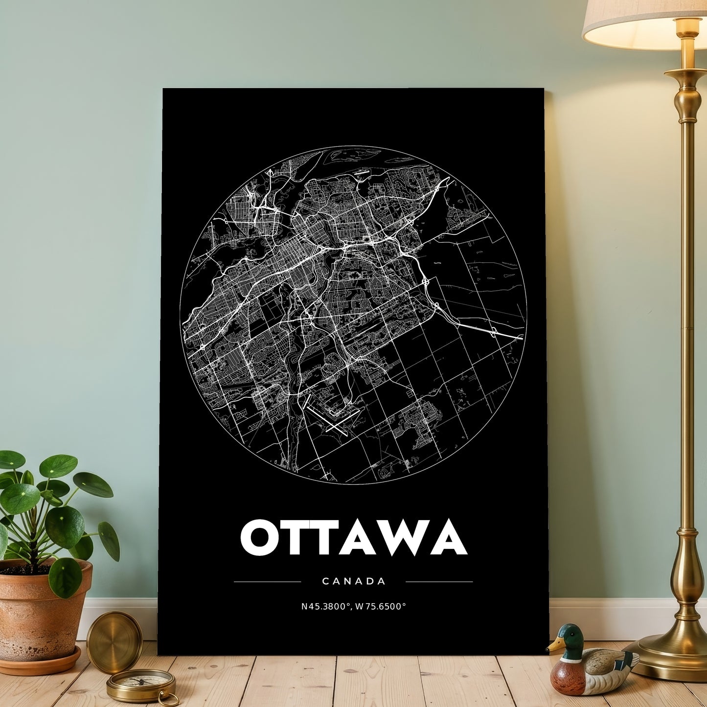 Ottawa Spot Map Poster