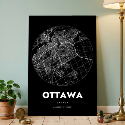 Ottawa Spot Map Poster