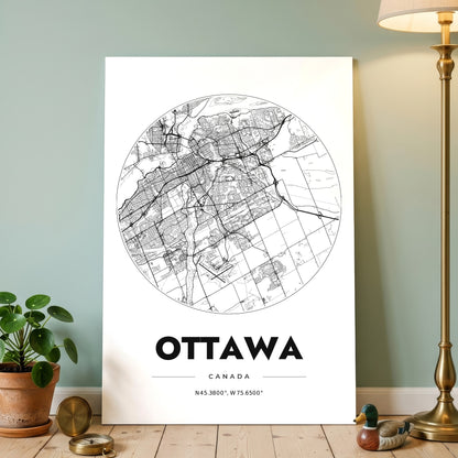 Ottawa Spot Map Poster
