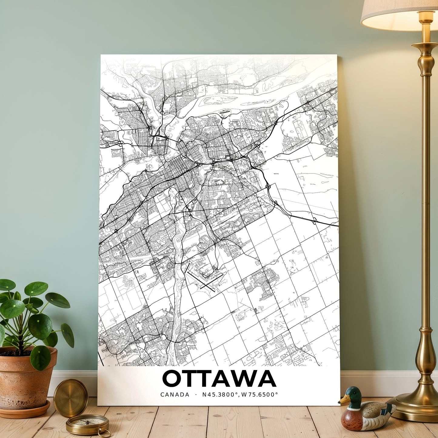 Ottawa Elegant Map Poster