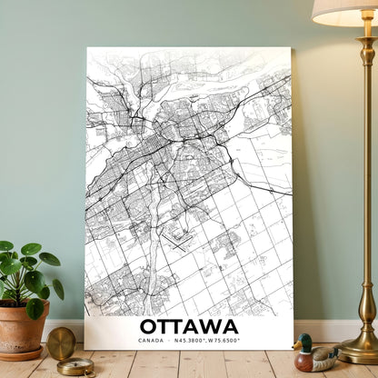 Ottawa Elegant Map Poster
