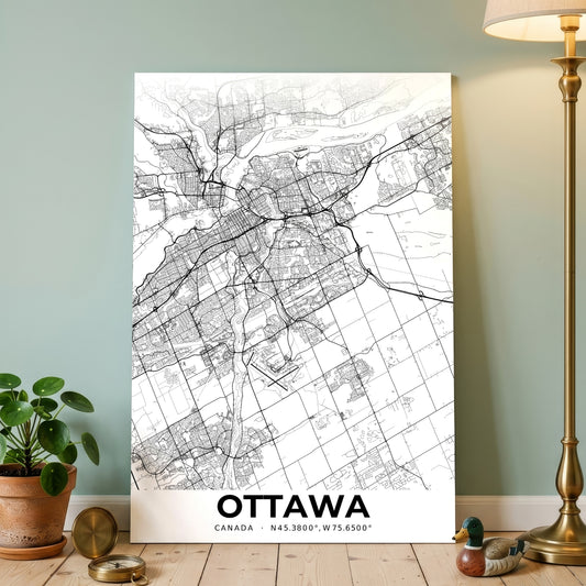 Ottawa Elegant Map Poster