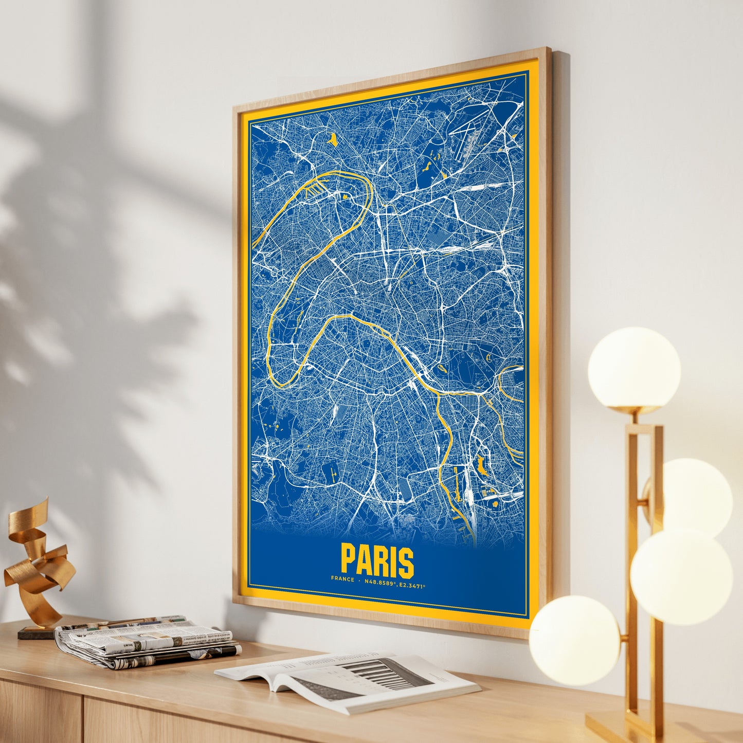 Paris Blockbuster Map Poster
