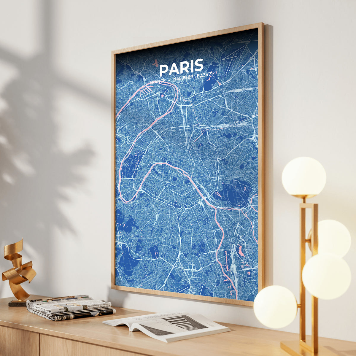 Paris Candy Map Poster