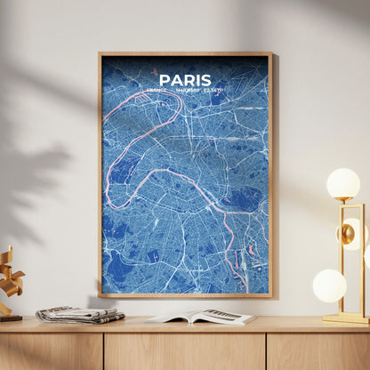 Paris Candy Map Poster