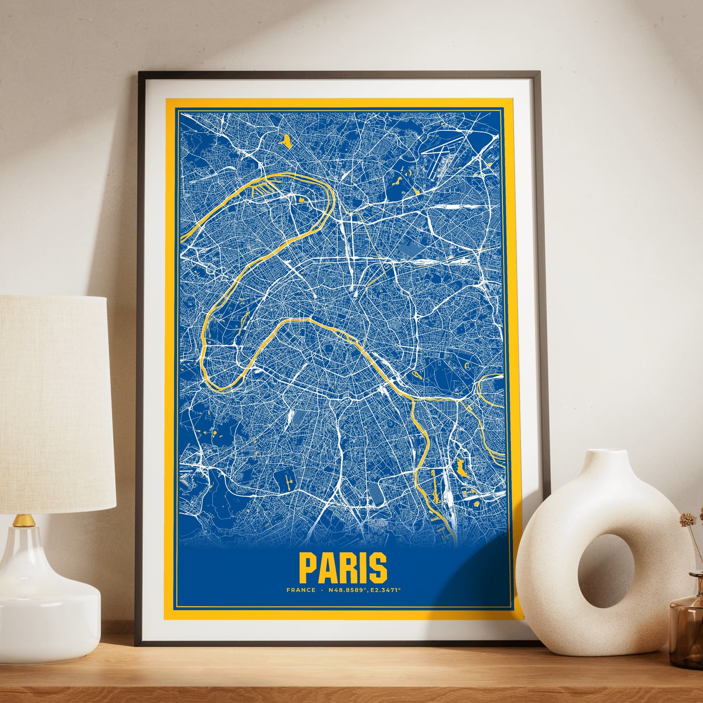 Paris Blockbuster Map Poster