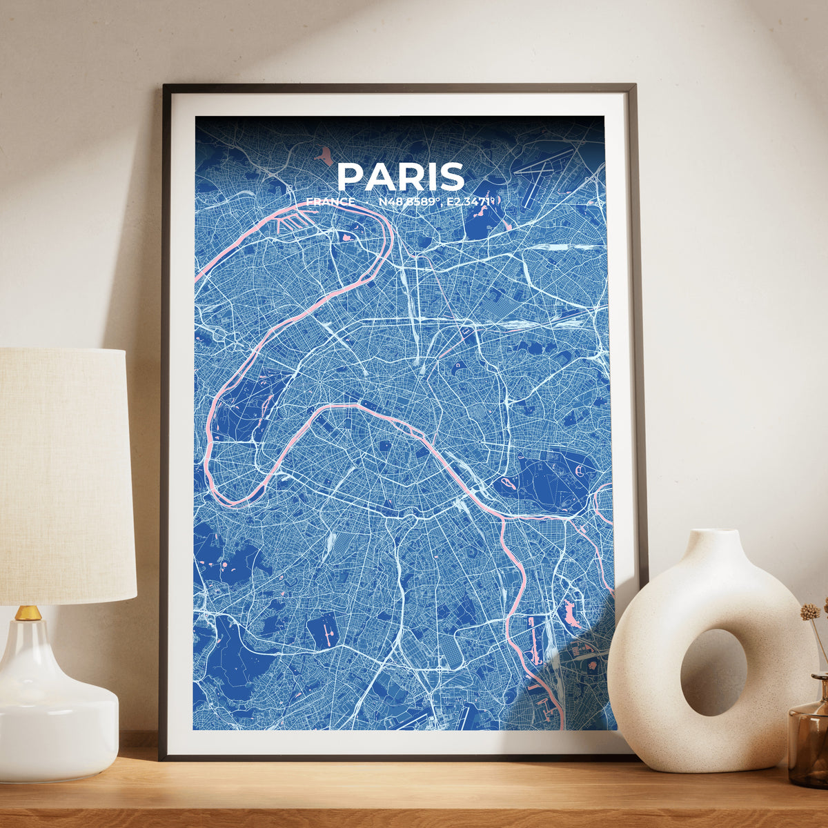 Paris Candy Map Poster