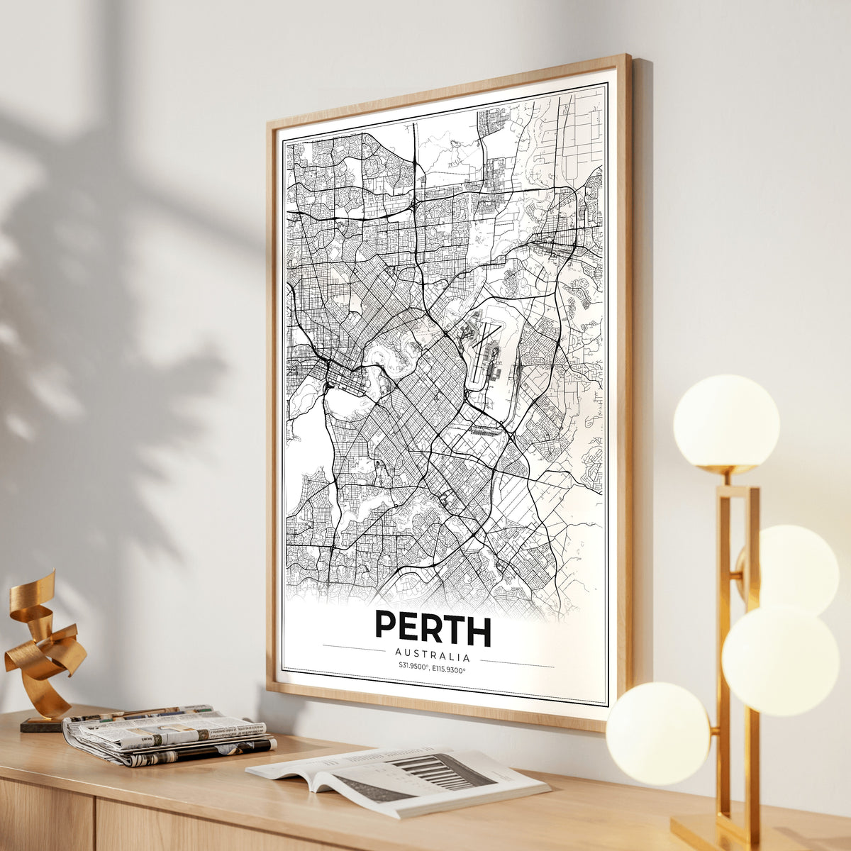 Perth Modern Map Poster