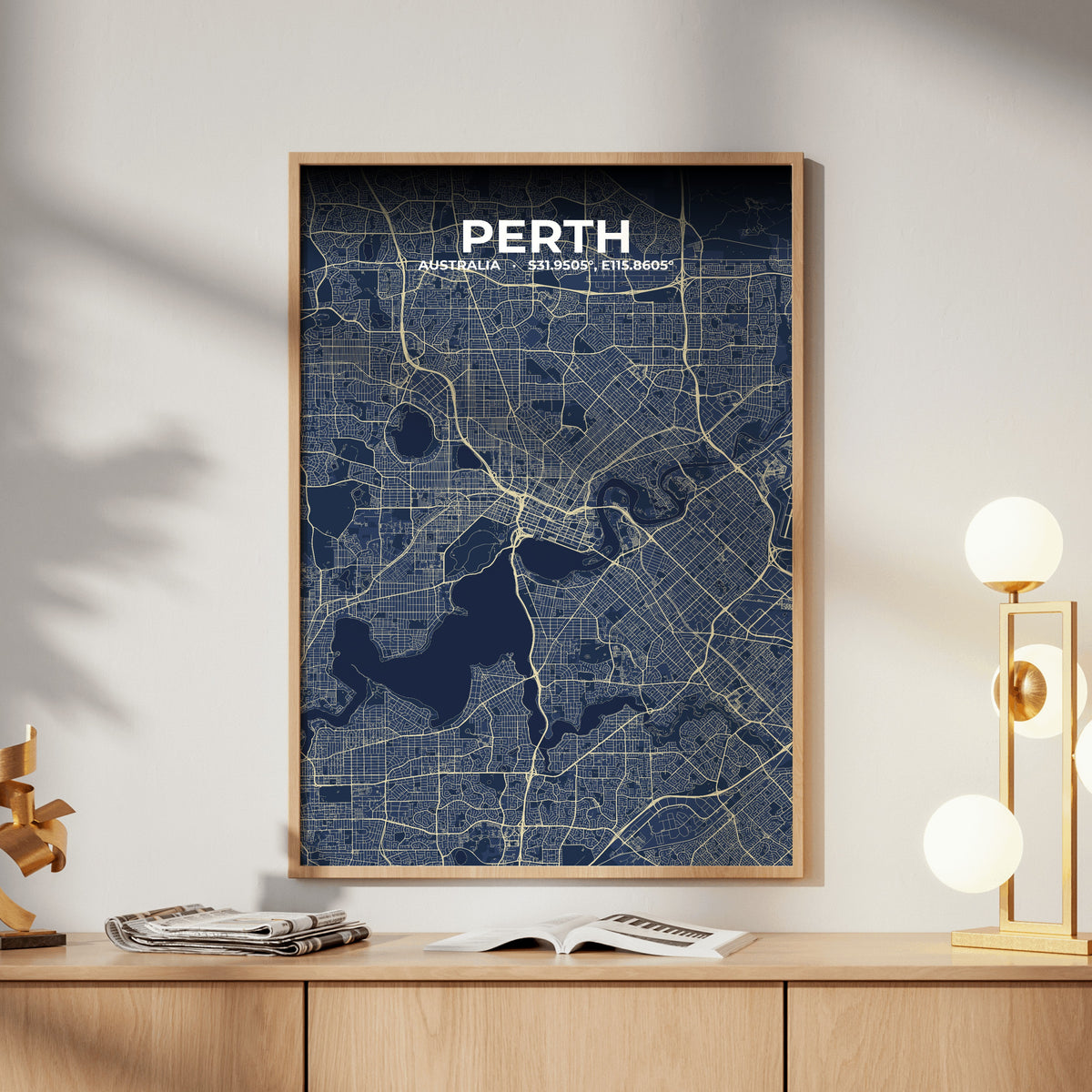 Perth Anchor Map Poster