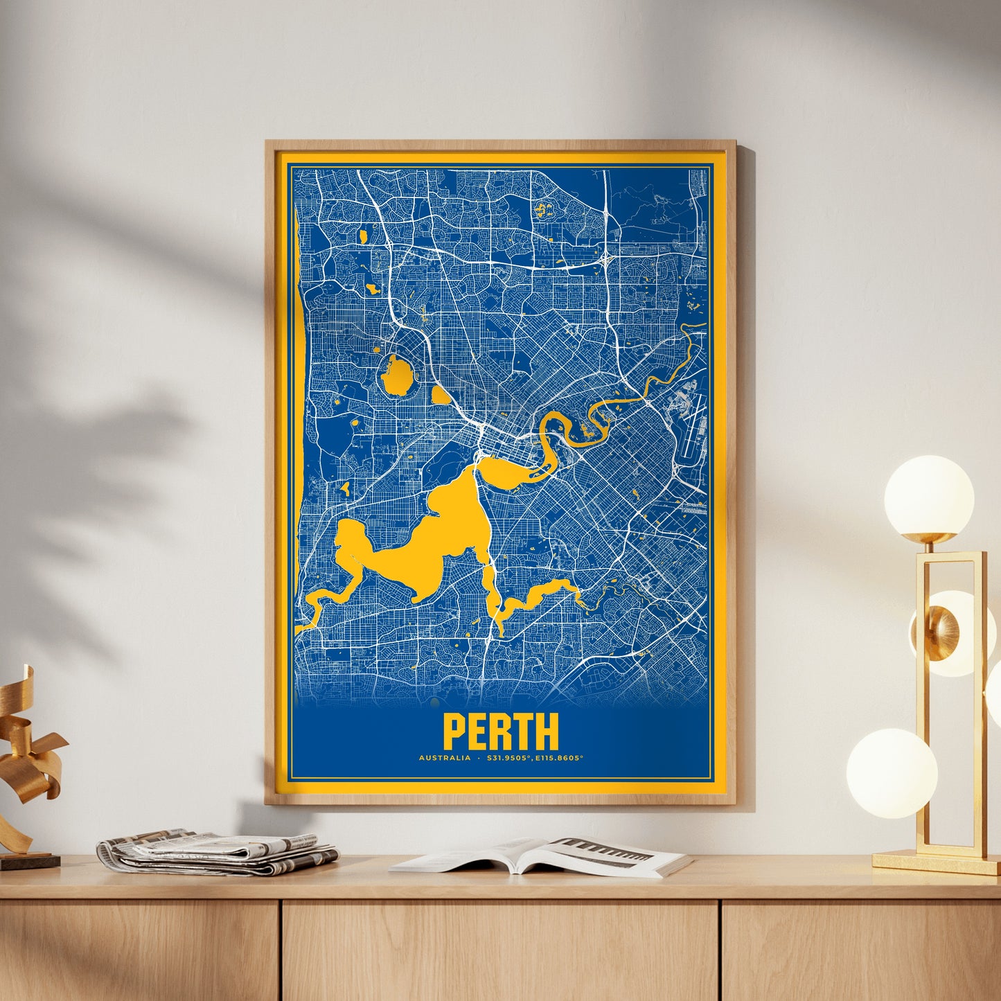 Perth Blockbuster Map Poster