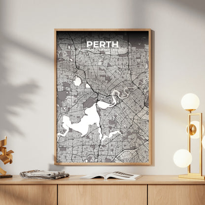 Perth Ash Map Poster