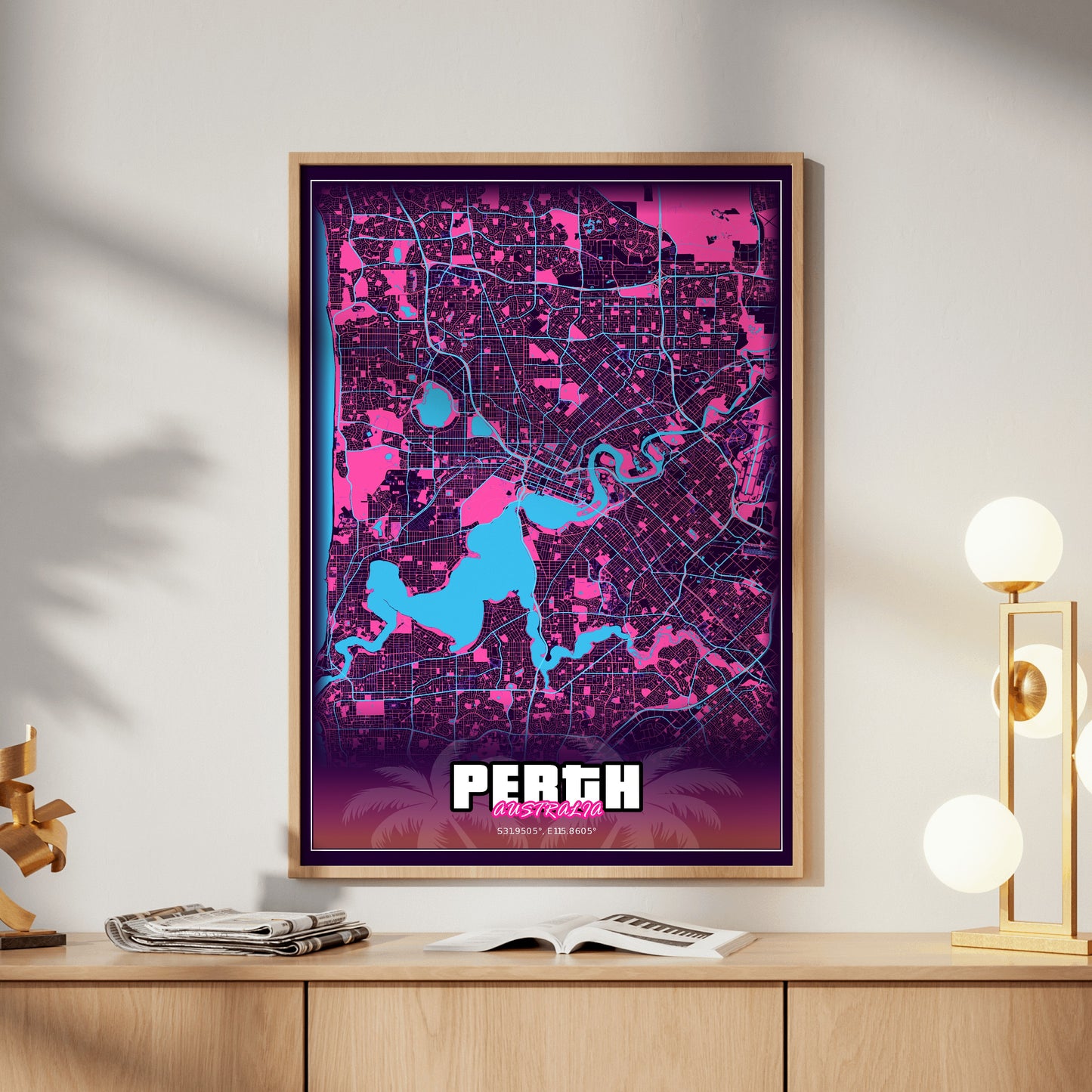 Perth GTA Map Poster