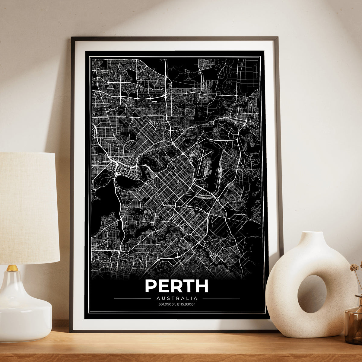 Perth Modern Map Poster