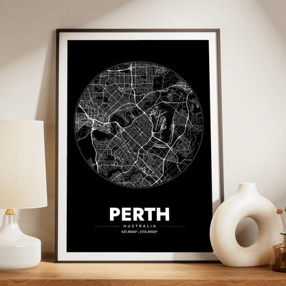 Perth Spot Map Poster
