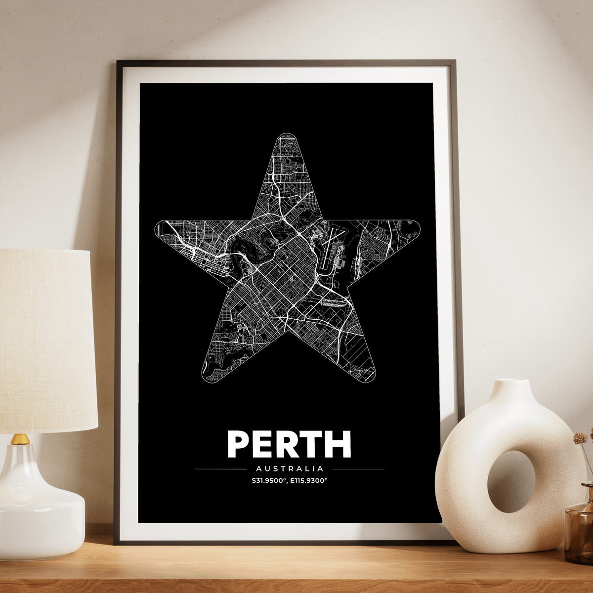 Perth Star Map Poster