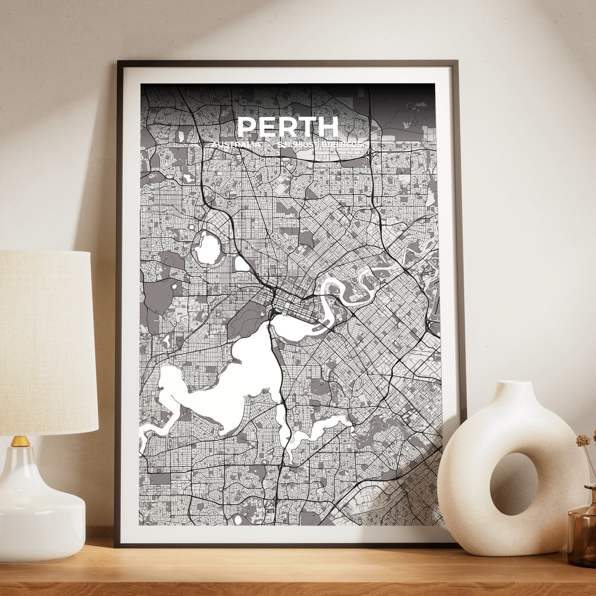 Perth Ash Map Poster