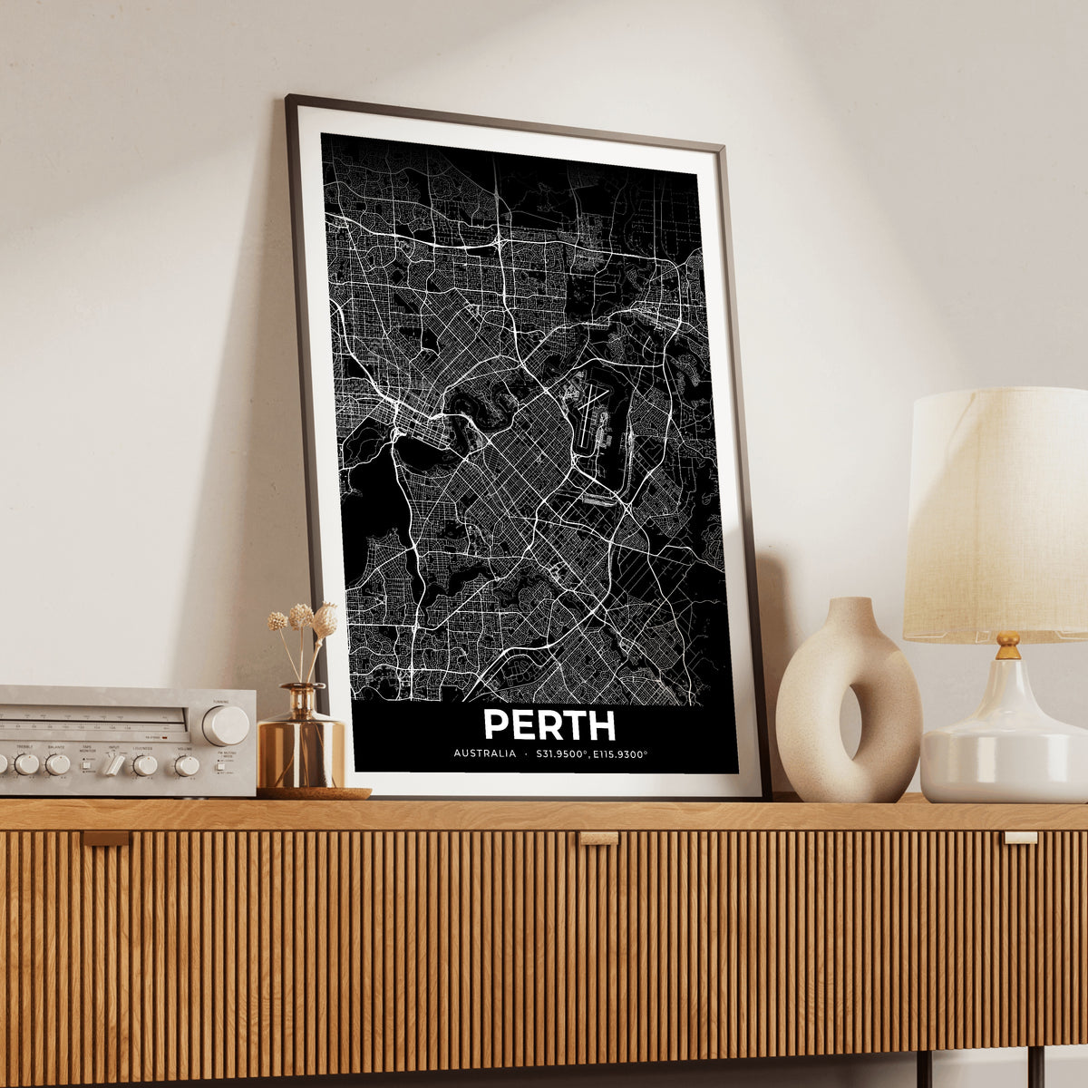 Perth Elegant Map Poster