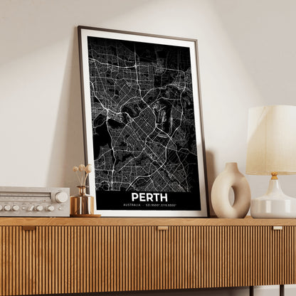 Perth Elegant Map Poster