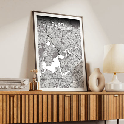Perth Ash Map Poster