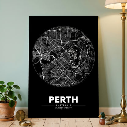 Perth Spot Map Poster