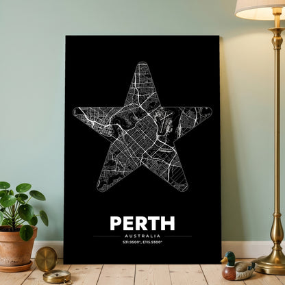 Perth Star Map Poster