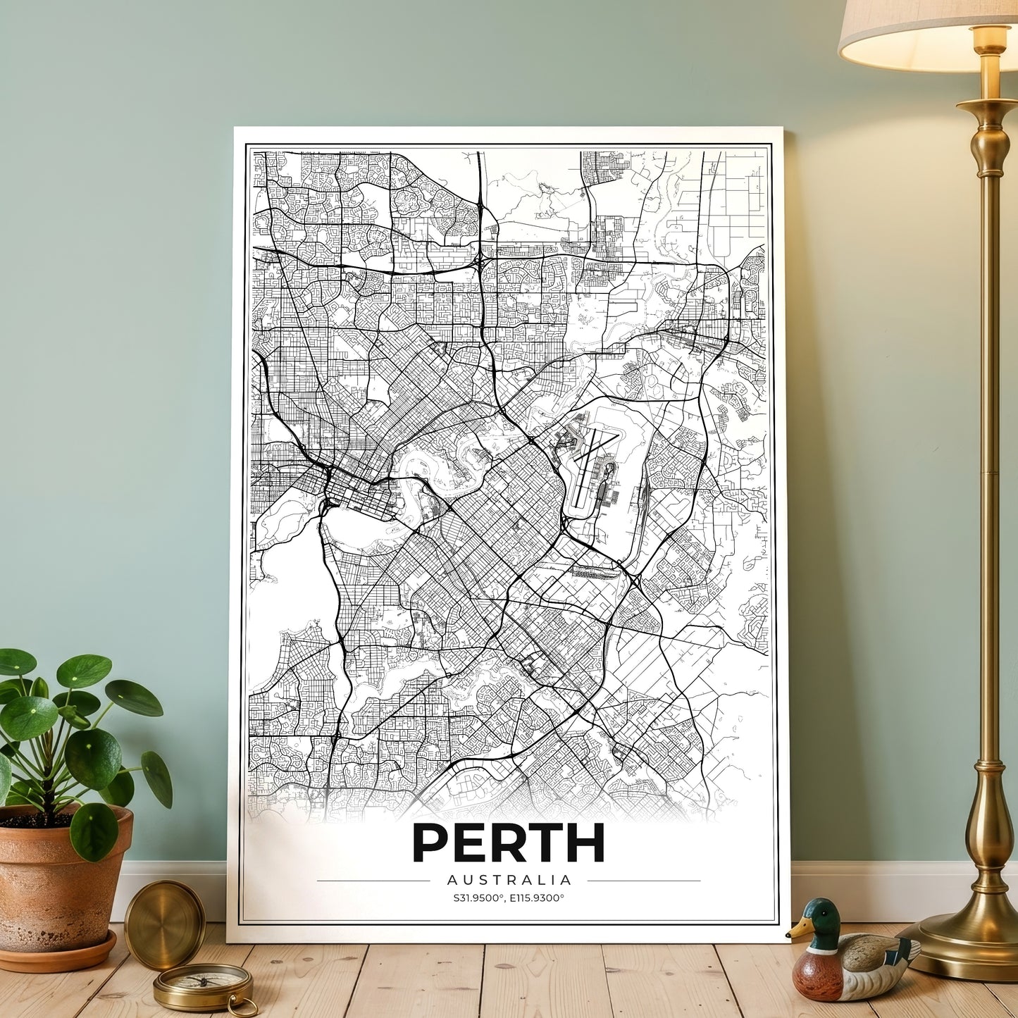 Perth Modern Map Poster