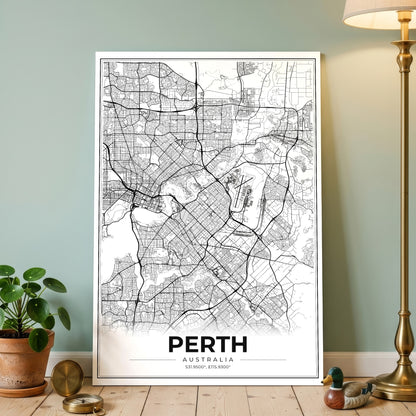 Perth Modern Map Poster
