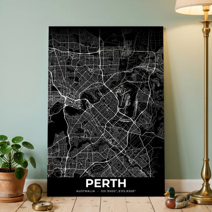 Perth Elegant Map Poster