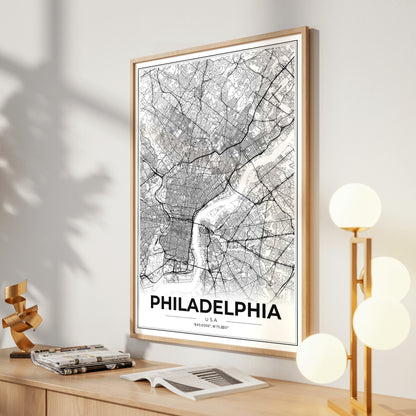 Philadelphia Modern Map Poster