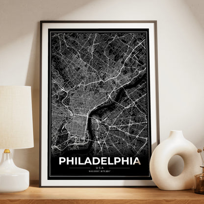Philadelphia Modern Map Poster