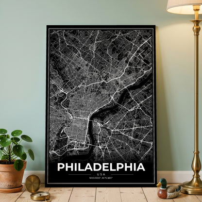 Philadelphia Modern Map Poster