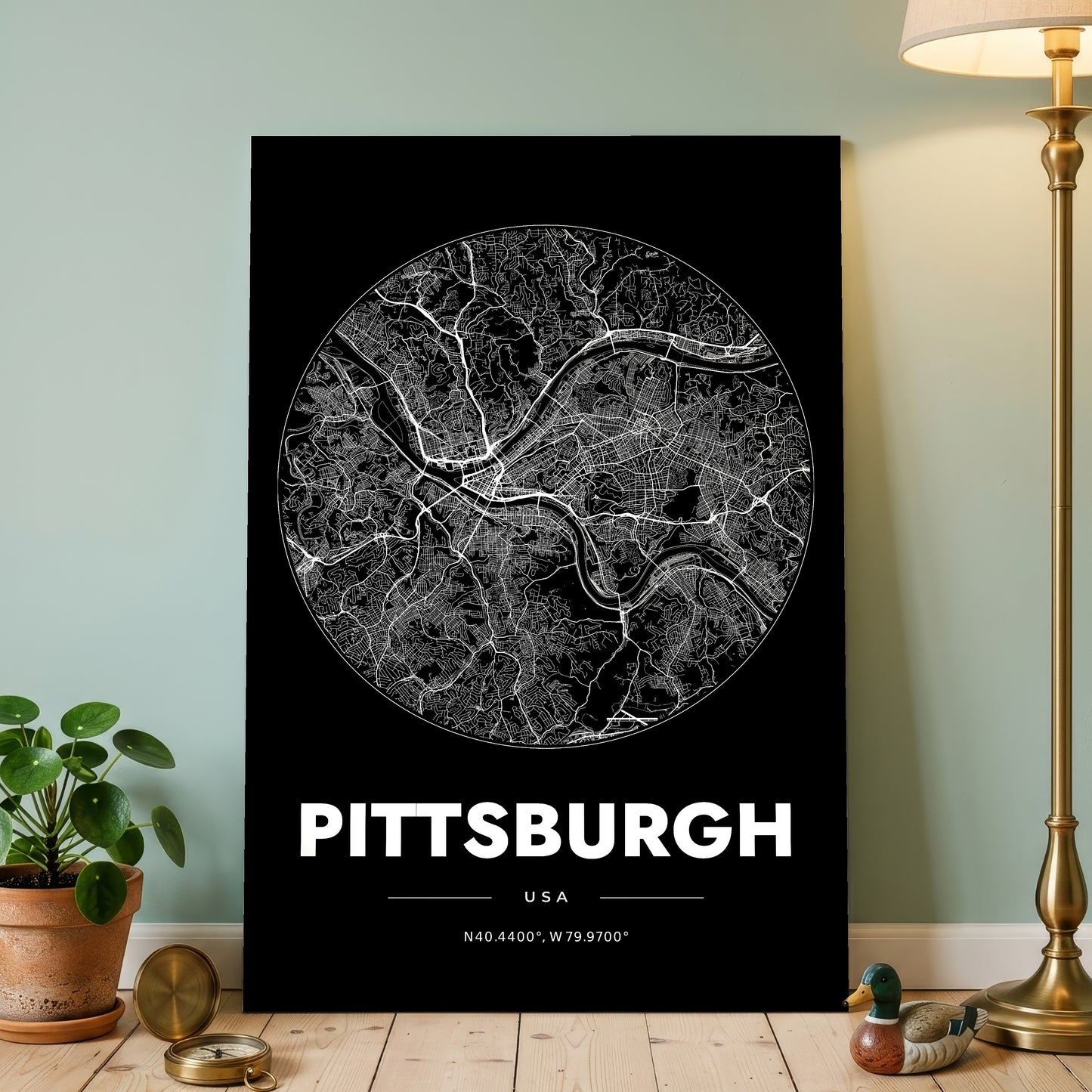 Pittsburgh Spot Map Poster