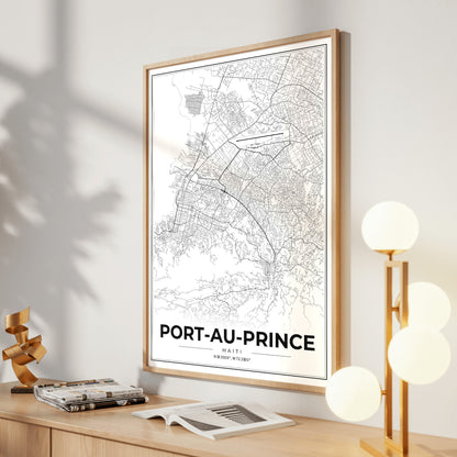 Port-au-Prince Modern Map Poster