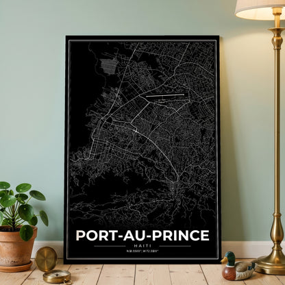 Port-au-Prince Modern Map Poster
