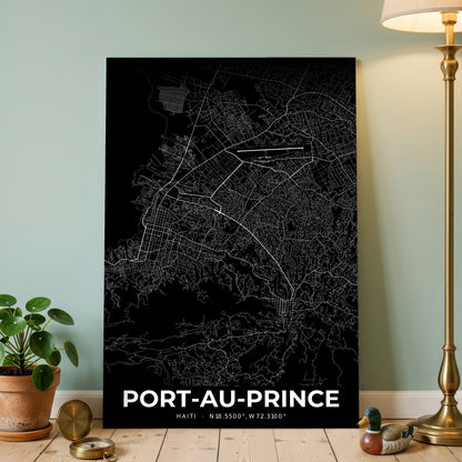 Port-au-Prince Elegant Map Poster