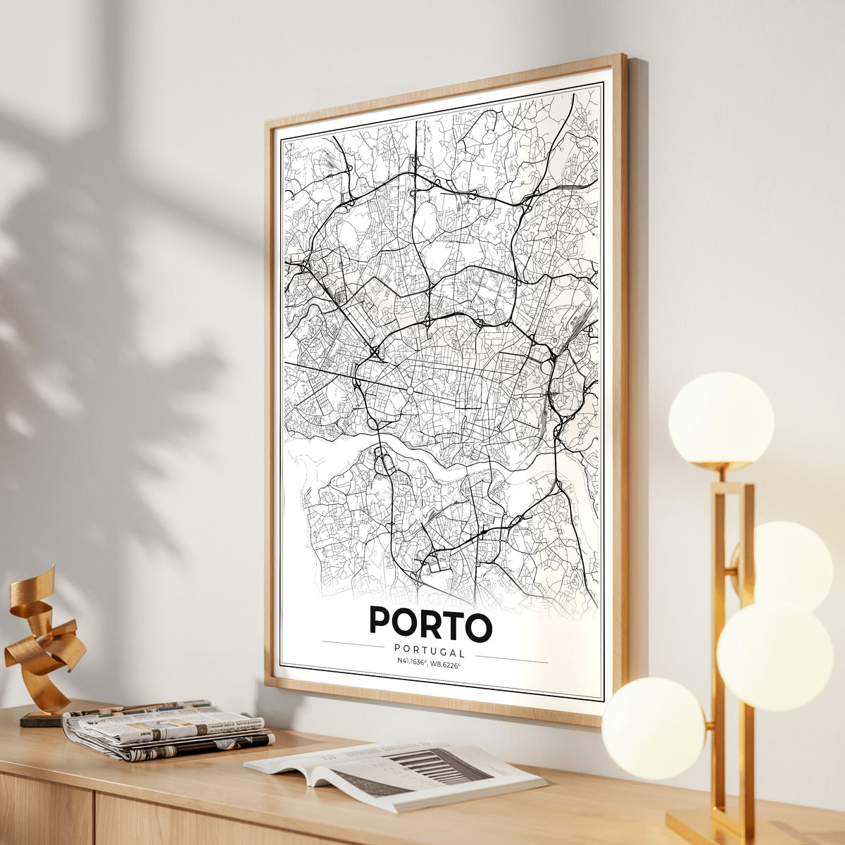 Porto Modern Map Poster