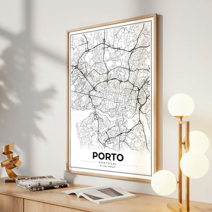 Porto Modern Map Poster