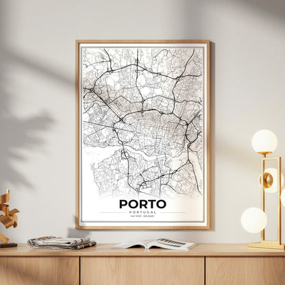 Porto Modern Map Poster
