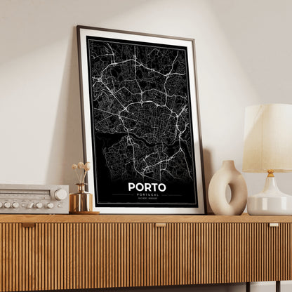 Porto Modern Map Poster