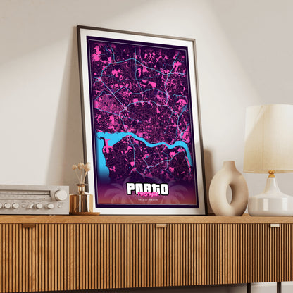 Porto GTA Map Poster