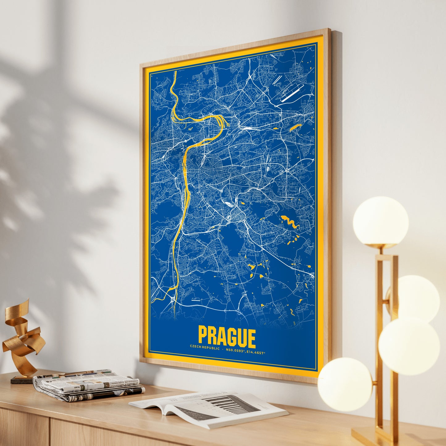 Prague Blockbuster Map Poster