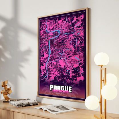 Prague GTA Map Poster